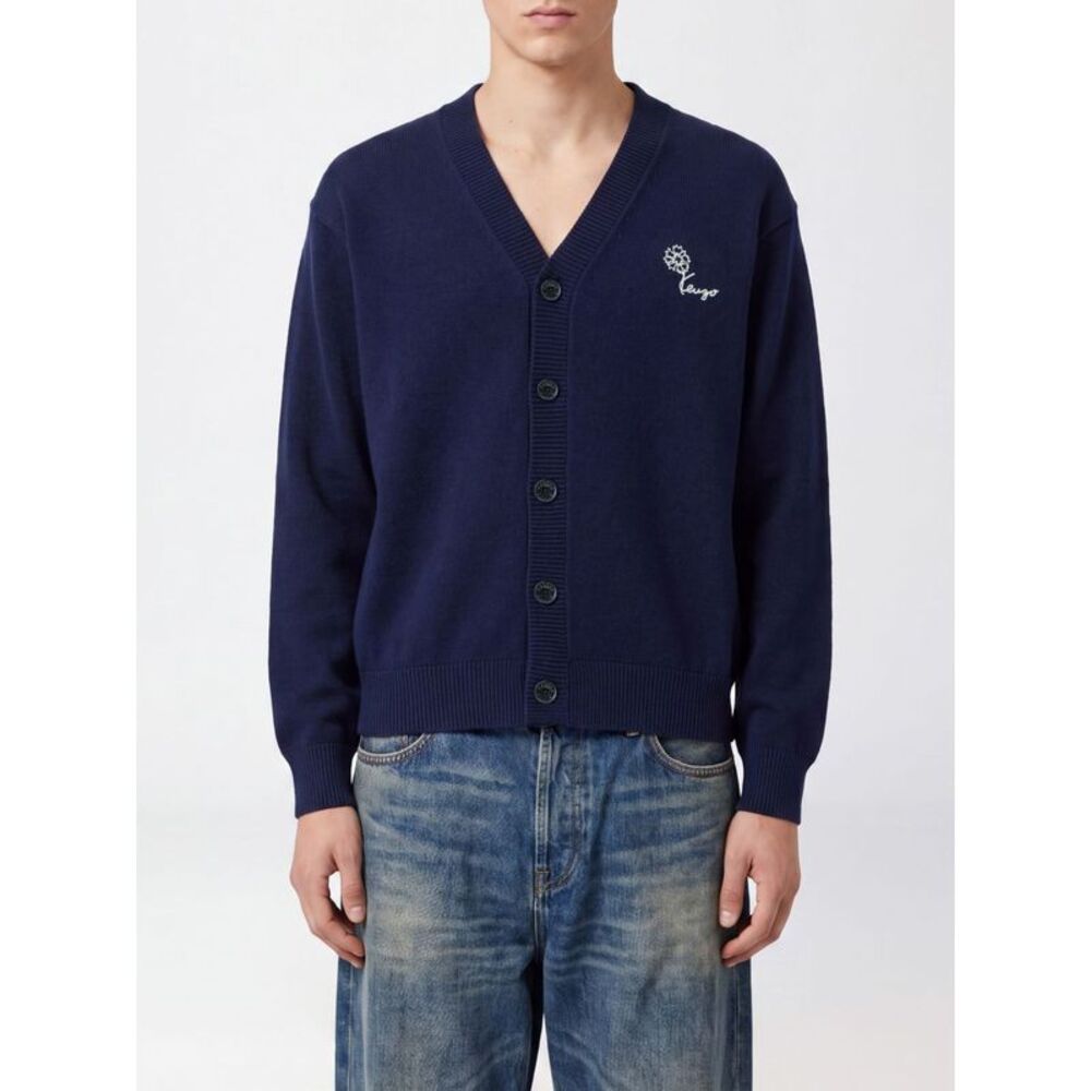 Kenzo Men Floral Wool And Cotton-Blend V-Neck Cardigan Kenzo